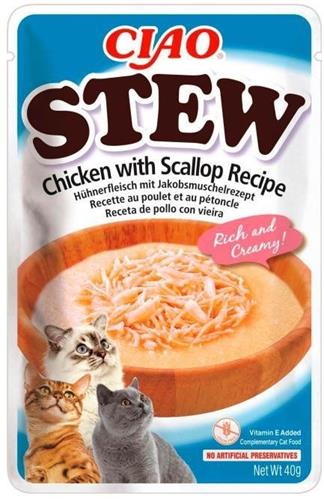 Churu Cat CIAO Stew Chicken with Scallop Recipe 40g
