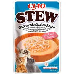 Churu Cat CIAO Stew Chicken with Scallop Recipe 40g