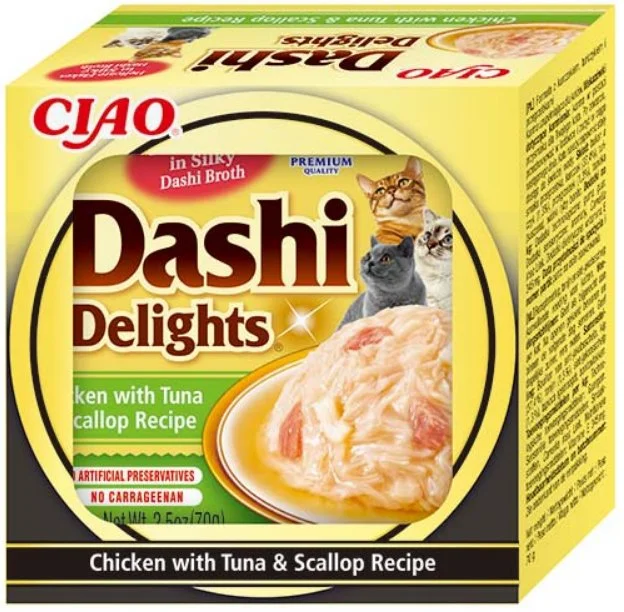 Churu Cat Dashi Delights Chicken with Tuna&Scallop 70g