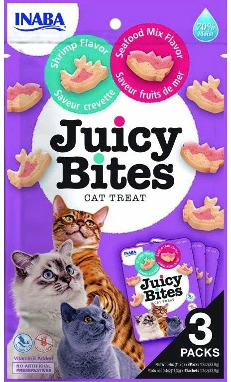 Churu Cat Juicy Bites Shrimp&Seafood Flavor3x11,3g