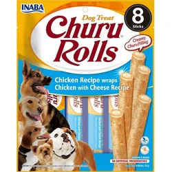 Churu Dog Rolls Kuracie mäso so syrom 8x12g