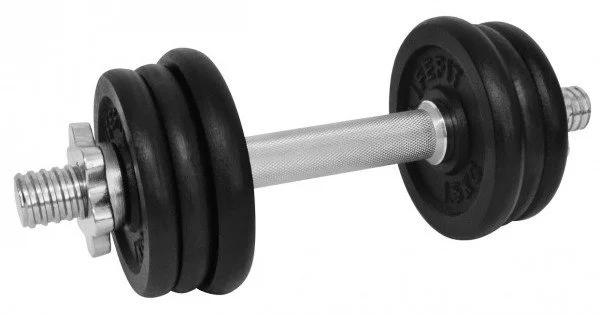 Činka nakladacia LIFEFIT jednoručná 9 kg, 30mm tyč/6x kotúč F-CIN-09-3
