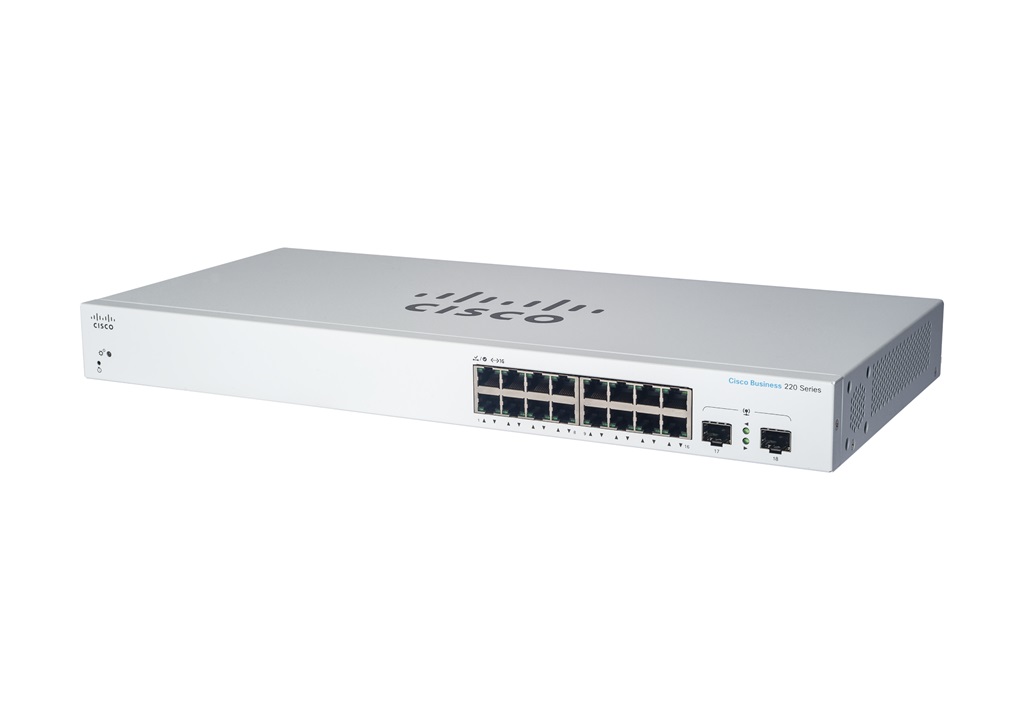 Cisco CBS220-16P-2G-EU, prepínač