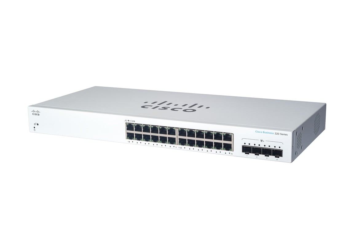 Cisco CBS220-24FP-4X-EU, prepínač
