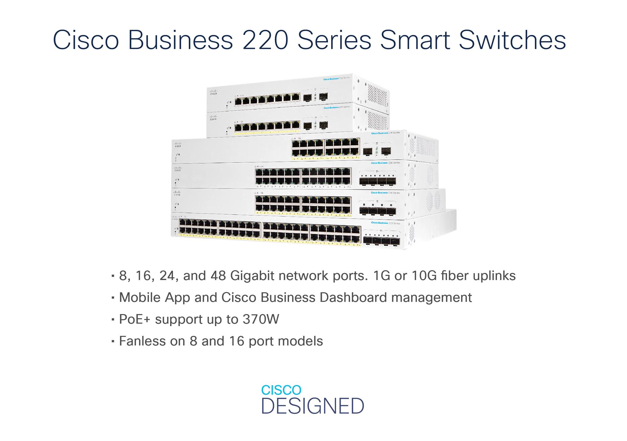 Cisco CBS220-24FP-4X-EU, switch