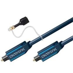 ClickTronic HQ Optický kabel Toslink TOS male - TOS male, s redukcí na 3.5mm, 3m