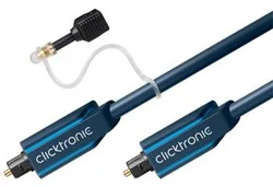 ClickTronic HQ Optický kábel Toslink TOS male - TOS male, s redukciou 3.5mm, 3m CLICK70369