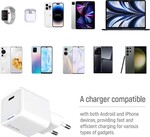 ColorWay 1x USB-C/ sieťová nabíjačka/ GaN/ PD/ PPS/ 25W, biela