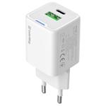 ColorWay 1x USB-C/ sieťová nabíjačka/ GaN/ PD/ PPS/ QC/ 30W/ biela