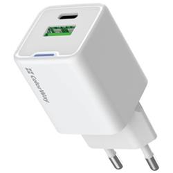 ColorWay 1x USB-C/ sieťová nabíjačka/ GaN/ PD/ PPS/ QC/ 35W/ biela