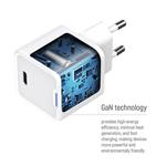 ColorWay 1x USB-C/ síťová nabíječka/ GaN/ PD/ PPS/ 25W, Bílá