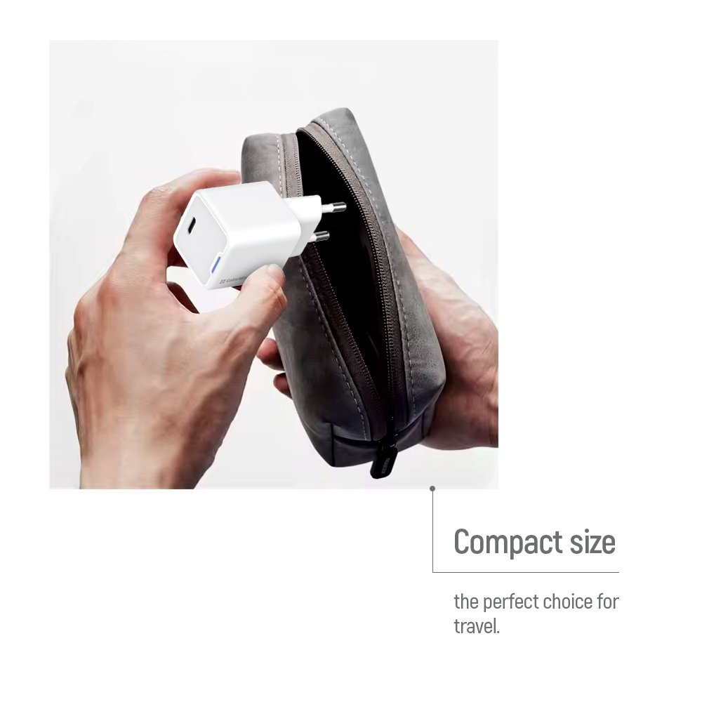 ColorWay 1x USB-C/ síťová nabíječka/ GaN/ PD/ PPS/ 35W, Bílá