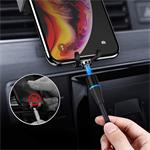 ColorWay 3v1 USB - Lightning, microUSB a USB-C kábel 1 m, QC, magnetický