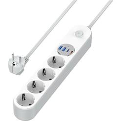 ColorWay CW-CHE44PDW/ 4x Schuko/ 2x USB-C 20W/ 2x USB-A/ kabel 2m