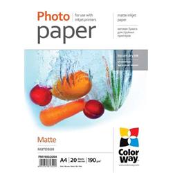 ColorWay fotopapier matný 190g/m2 A4 20ks