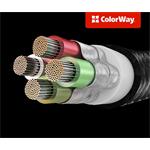 ColorWay kabel 3v1 USB - Lightning, microUSB a USB-C  4.0A 1.2m