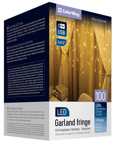 ColorWay LED girlanda CW-GF-100L36UWW