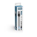 ColorWay nabíjecí kabel 3v1 USB - Lightning, microUSB a USB-C 1m, magnetický