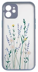 ColorWay Smart Matte Case pre iPhone 12, Flowers purple CW-CSM3PAI12-VTF