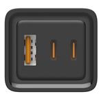 ColorWay USB nabíječka 1x USB-A, 2x USB-C/ 65W GaN3 Pro, černá