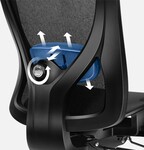Combat 7.3 Black Mesh ergonomic chair