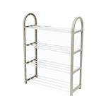 Compactor Čtyřpatrový botník Poly na 12 párů bot, 49,5 x 18,4 x 65 cm