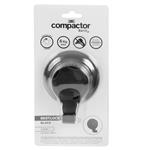 Compactor Háček do koupelny Bestlock Black s přísavkami -bez vrtání, nosnost až 6 kg