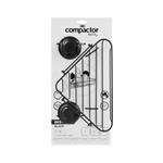 Compactor Rohová polička do koupelny  Bestlock Black bez vrtání, nosnost 12 kg, černá