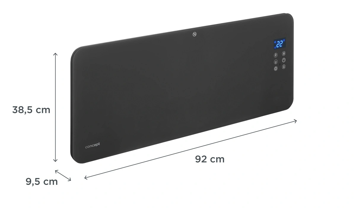 Concept KS4100 Sklenený konvektor Smart