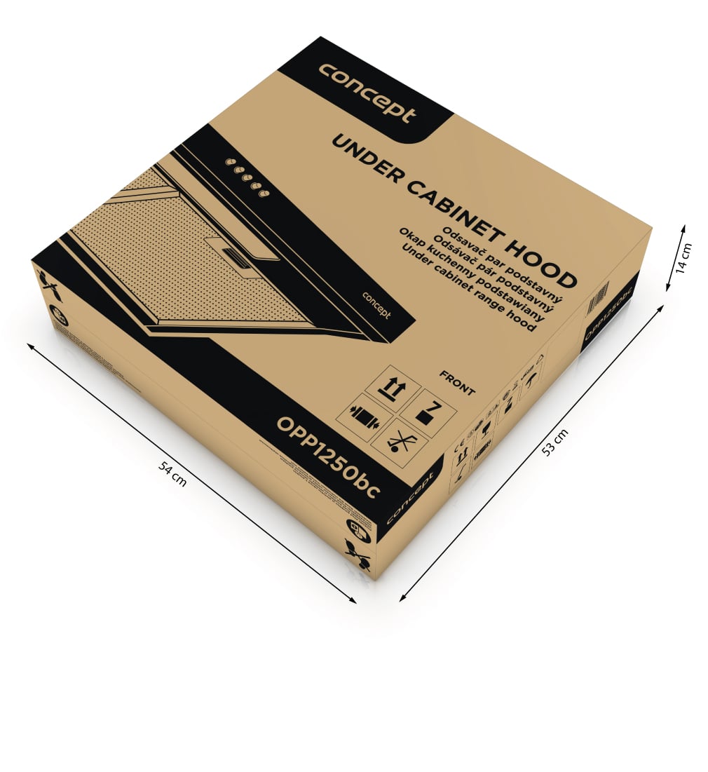 Concept OPP1250BC Odsávač pár, 50 cm