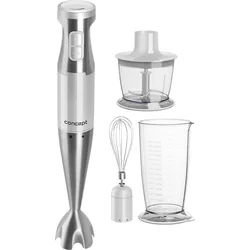Concept TM4910 Tyčový mixér so sekáčikom, šľahacou metlou a mixovacou nádobou Biely, 1000 W