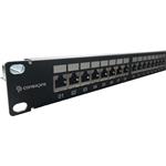 Conexpro 19" patch panel STP, CAT6A, 24 portov, 1U