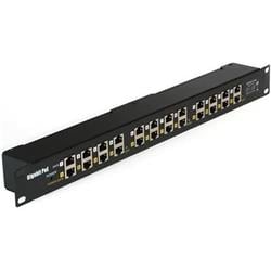 Conexpro pasivní Gigabitový PoE panel do racku, 12 portů