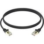 Conexpro slim patch kábel STP, CAT6A, 0,5 m, čierny