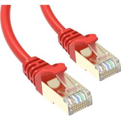 Conexpro slim patch kabel STP, CAT6A, 1m, červený