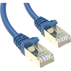 Conexpro slim patch kabel STP, CAT6A, 1m, modrý