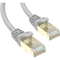 Conexpro slim patch kabel STP, CAT6A, 5m, šedý