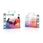 CONNECT IT Bezdrôtový mikrofón Lavalier Lightning (2 ks + prijímač) sada ČIERNA