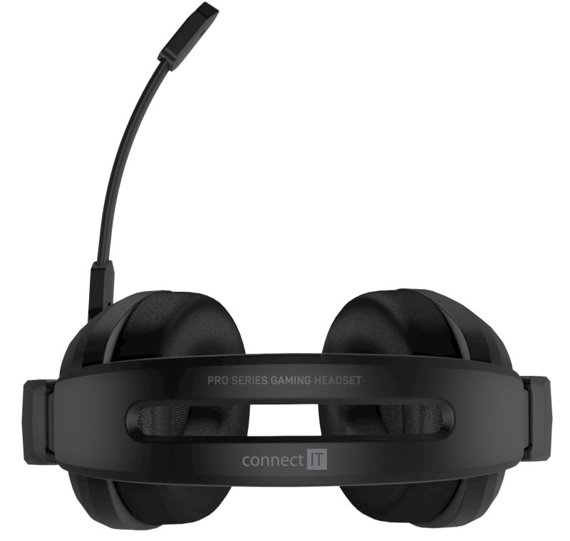CONNECT IT BIOHAZARD herná náhlavná súprava s mikrofónom, 1xJack+USB, čierna