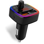 CONNECT IT CarRGB Bezdrôtový FM vysielač, 2xUSB+MicroSD, ČIERNY