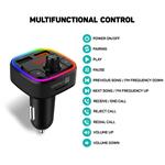 CONNECT IT CarRGB Bezdrôtový FM vysielač, 2xUSB+MicroSD, ČIERNY