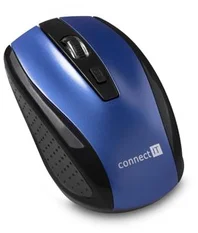 Connect IT CI-1225 bezdrôtová optická myš - modrá