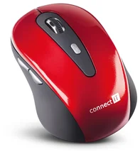 CONNECT IT CI-152 bezdrátová optická myš - červená