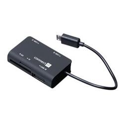 Connect IT CI-198 micro USB OTG čtečka + USB hub