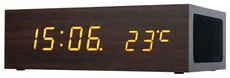 Connect IT CI-252 Qi Alarm Clock tmavě hnědý