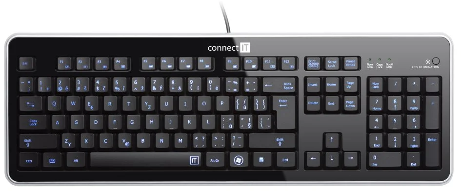 Connect IT CI-45 klávesnice, LED podsvícená