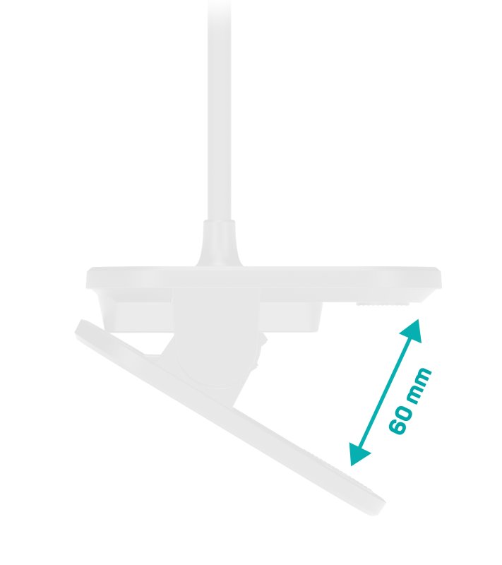 CONNECT IT CLIP 2 stolní LED lampička s klipem BÍLÁ