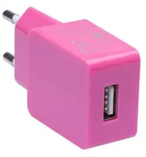 Connect IT Colorz nabíjecí adaptér 1xUSB 1A, růžový CI-598