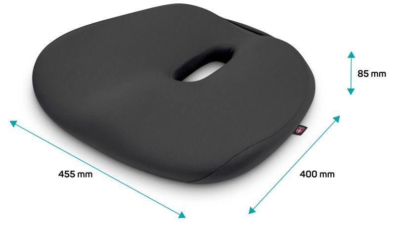 CONNECT IT FOR HEALTH BetaPro Anatomický polštář na židli, ŠEDÝ