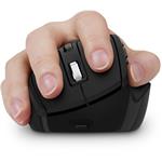 CONNECT IT FOR HEALTH Bezdrôtová ergonomická myš DualMode s LCD displejom, ČIERNA